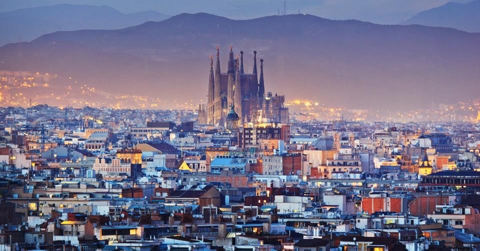 Sagrada Familia at night in Barcelona - 3 Weeks In Spain Itinerary