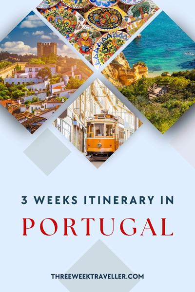 A 20-day Portugal itinerary takes you from Lisbon's vibrant streets to Porto’s historic charm, exploring Sintra’s palaces, the Algarve’s stunning beaches, Douro Valley’s vineyards, and quaint villages like Évora and Óbidos for a rich experience. via @threeweektraveller