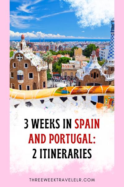 A 20-day Portugal and Spain itinerary includes Lisbon’s historic streets, Porto’s wine culture, Seville’s flamenco spirit, Madrid’s grand museums, Barcelona’s Gaudi architecture, and the stunning beaches of the Algarve, blending rich history, vibrant culture, and beautiful landscapes. via @threeweektraveller